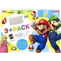 Nintendo 3DS - Video Game Console (Newニンテンドー3DS本体 ホワイト 3+PACK(状態：箱(内箱含む)状態難))