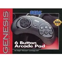 MEGA DRIVE - Video Game Accessories (GENESIS版 6 Button Arcaade Pad [MK-1653])