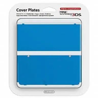 Nintendo 3DS - Video Game Accessories - Kisekae Plate (きせかえプレート NO.010 無地・ブルー(New3DS用))