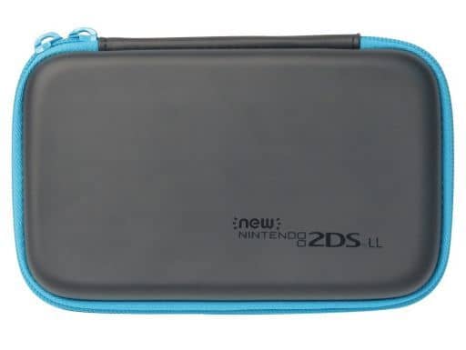 Nintendo 3DS - Video Game Accessories - Pouch (スリムハードポーチ ブラック×ターコイズ(New2DSLL用))