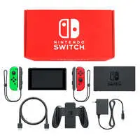 Nintendo Switch - Video Game Console (Nintendo Switch本体 カラーカスタマイズ [2019年8月モデル]/Joy-Con(L)ネオングリーン(R)レッド/Joy-Conストラップ：ブラック)