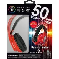 PlayStation 4 - Headset - Video Game Accessories (ゲーマーズヘッドセット レッド)