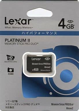 PlayStation Portable - Video Game Accessories - Memory Stick (PLATINUM II メモリースティックPRO Duo 4GB [LMSPD4GBBBJP])