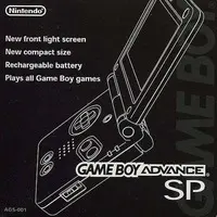 GAME BOY ADVANCE - Video Game Console (ゲームボーイアドバンスSP本体 オニキスブラック(状態：内箱欠品))