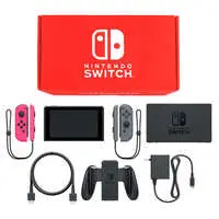 Nintendo Switch - Video Game Console (Nintendo Switch本体 カラーカスタマイズ [2019年8月モデル]/Joy-Con(L)ネオンピンク/(R)グレー/Joy-Conストラップ：ネオンピンク/グレー)