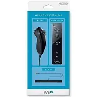 Wii - Video Game Accessories (Wiiリモコンプラス 追加パック(kuro)(状態：ヌンチャク説明書欠品))