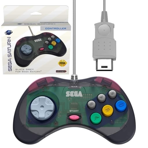 SEGA SATURN - Video Game Accessories (サターン用パッド グレー)