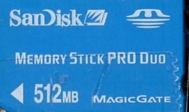 PlayStation Portable - Video Game Accessories - Memory Stick (サンディスク メモリースティック PRO デュオ 512MB [SDMSPD-512-J60])