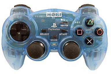 PlayStation - Game Controller - Video Game Accessories (アナログ振動パッド(クリアブルー))