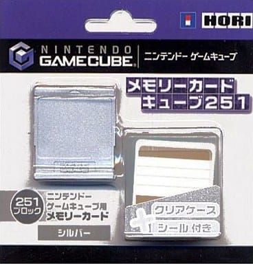 NINTENDO GAMECUBE - Memory Card - Video Game Accessories (シルバー メモリーカード251 HORI製)