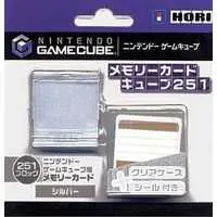 NINTENDO GAMECUBE - Memory Card - Video Game Accessories (シルバー メモリーカード251 HORI製)