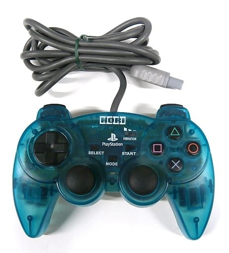 PlayStation - Game Controller - Video Game Accessories (アナログ振動パッド(オーシャンブルー))