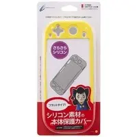 Nintendo Switch - Video Game Accessories (シリコンカバー フラットタイプ イエロー (Switch Lite用))