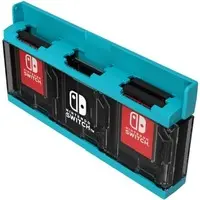 Nintendo Switch - Case - Video Game Accessories (プッシュカードケース6 ネオンブルー for Nintendo Switch)