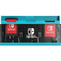 Nintendo Switch - Case - Video Game Accessories (プッシュカードケース6 ネオンブルー for Nintendo Switch)
