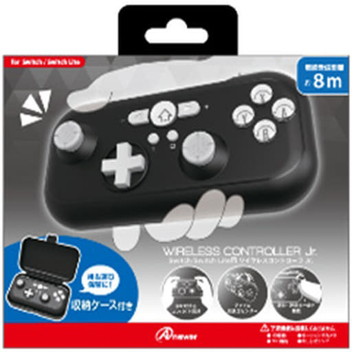 Nintendo Switch - Video Game Accessories - Game Controller (ワイヤレスコントローラ Jr.(ブラック)(Switch/Switch Lite用))