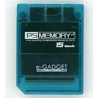 PlayStation - Video Game Accessories (PS MEMORY×1 15BLOCK (クリアブルー))