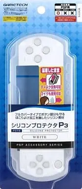 PlayStation Portable - PSP-3000 (シリコンプロテクタP3 ホワイト(PSP-3000用))