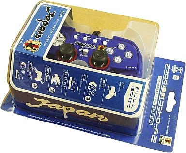 PlayStation 2 - Video Game Accessories (アナログ連射コントローラ2 CYBER サッカー日本代表Ver. (JAPAN BLUE))