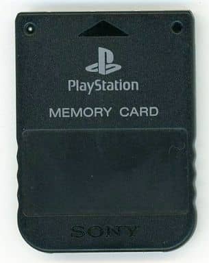 PlayStation - Memory Card - Video Game Accessories (メモリーカード・ブラック(英)(PS))