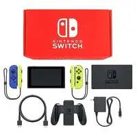 Nintendo Switch - Video Game Console (Nintendo Switch本体 カラーカスタマイズ [2019年8月モデル]/Joy-Con(L)ブルー(R)ネオンイエロー/Joy-Conストラップ：ネオンイエロー)