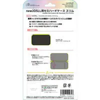 Nintendo 3DS - Video Game Accessories - Case (セミハードケース スリム ブラック×ライム (new2DSLL用))