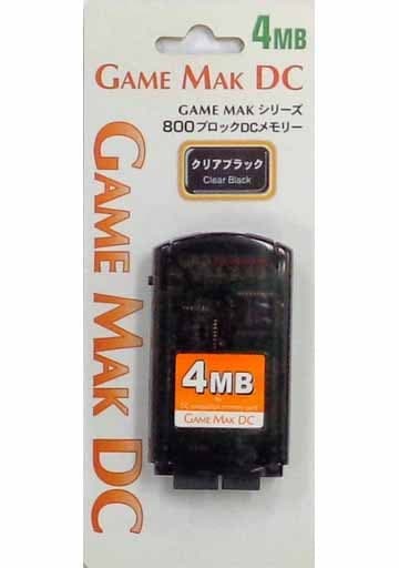 Dreamcast - Video Game Accessories (クリアブラック・GAME MAK800ブロックメモリー(DC)