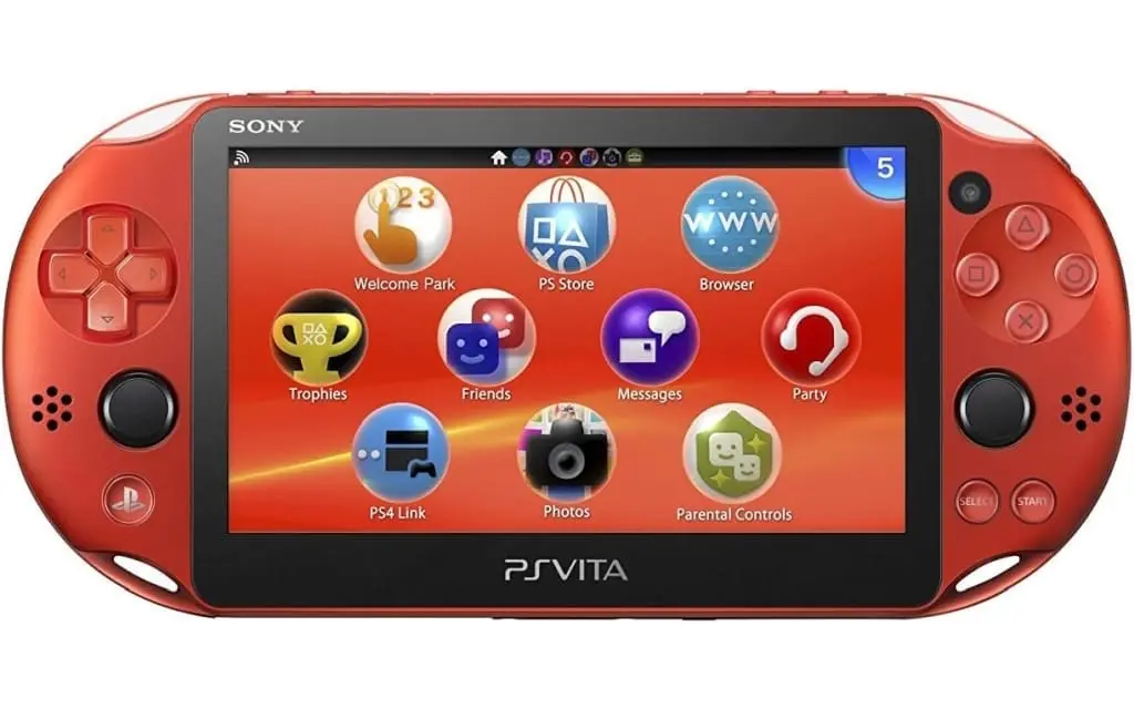PlayStation Vita - Video Game Console (PlayStation Vita本体 Wi-Fiモデル メタリック・レッド[PCH-2000ZA26](状態：内箱欠品))