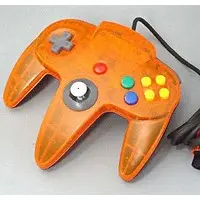 NINTENDO64 - Game Controller (コントローラーブロス (クリアオレンジ＆クリアブラック))