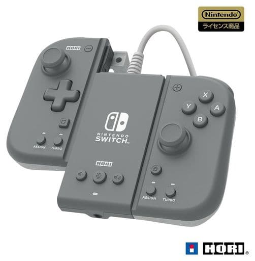 Nintendo Switch - Video Game Accessories (グリップコントローラーFit アタッチメントセット for SWI/PC チャコールグレー)