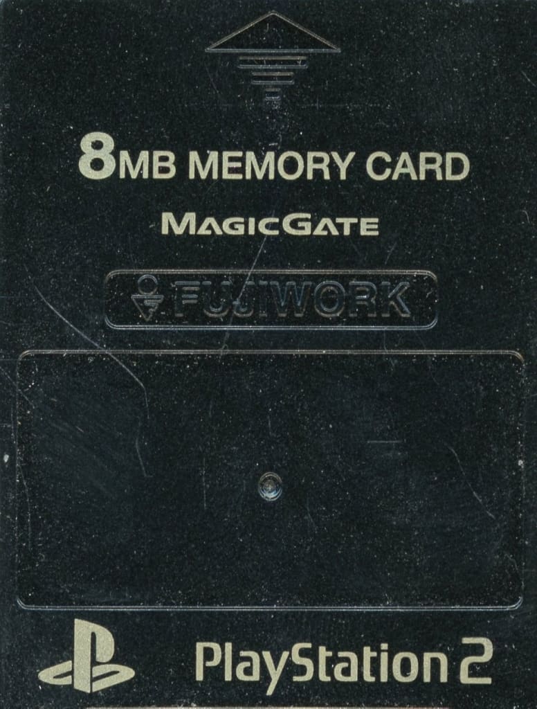 PlayStation 2 - Video Game Accessories - Memory Card (PlayStation2 専用MEMORY CARD(8MB) FUJIWORK(ブラック))