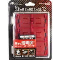 Nintendo 3DS - Case - Video Game Accessories (クリアカードケース12 レッド)