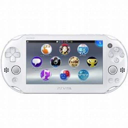 PlayStation Vita - Video Game Console (PlayStation Vita本体 Wi-Fiモデル ホワイト[PCH-2000](状態：USBケーブル非純正))