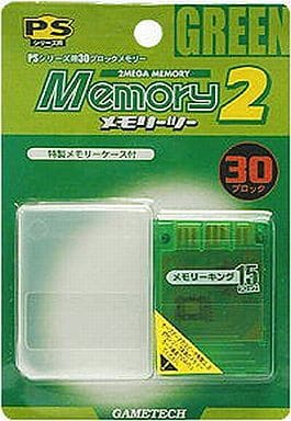 PlayStation - Memory Card - Video Game Accessories (メモリーツー (クリアグリーン))