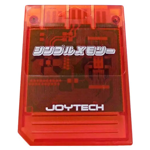 PlayStation - Video Game Accessories - Memory Card (シンプルメモリー 15 [JOYTECH](クリアレッド))