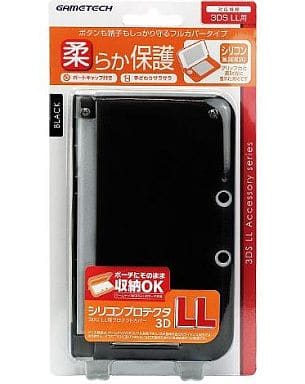 Nintendo 3DS - Video Game Accessories (3DS LL用プロテクトカバー シリコンプロテクタ 3DLL (ブラック))