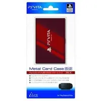 PlayStation Vita - Case - Video Game Accessories (メタルカードケース 5+2 (レッド))