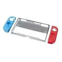 Nintendo Switch - Video Game Accessories (有機EL用エコシリーズ TPUカバー セパレート クリアブラック×ネオン)
