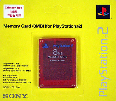 PlayStation 2 - Memory Card - Video Game Accessories (アジア版 SONY純正 P2 8MBメモリーカード レッド)