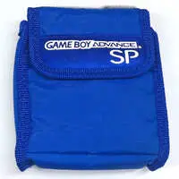 GAME BOY ADVANCE - Pouch - Video Game Accessories (GBASP用MiniポーチSP(ブルー)(状態：カラビナ欠品))