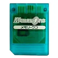 PlayStation - Memory Card - Video Game Accessories (メモリーワン クリアグリーン (15ブロックメモリーカード))