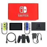 Nintendo Switch - Video Game Console (Nintendo Switch本体 カラーカスタマイズ [2019年8月モデル]/Joy-Con(L)ネオンイエロー(R)ブルー/Joy-Conストラップ：ブラック)