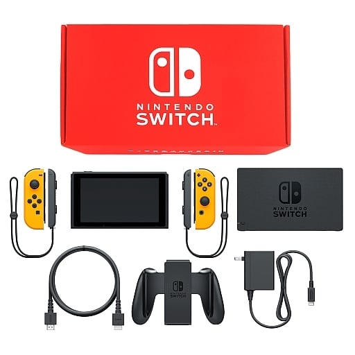 Nintendo Switch - Video Game Console (Nintendo Switch本体 カラーカスタマイズ [2019年8月モデル]/Joy-Con(L/R)ネオンオレンジ/Joy-Conストラップ：ブラック)