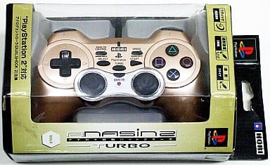 PlayStation 2 - Game Controller - Video Game Accessories (アナログ振動パッド2ターボ(ゴールド))