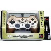 PlayStation 2 - Game Controller - Video Game Accessories (アナログ振動パッド2ターボ(ゴールド))