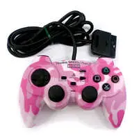 PlayStation 2 - Game Controller - Video Game Accessories (PlayStation2 専用アナログ振動パッド2 迷彩ピンク)