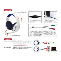 PlayStation 5 - Headset - Video Game Accessories (マルチ ゲーミングヘッドセット ホワイト＆ブルー (PS5/PS4/PC用))