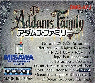 GAME BOY - The Addams Family