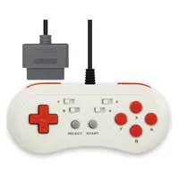 SUPER Famicom - Video Game Accessories (連射コントローラー16 ホワイトレッド (SFC互換機))