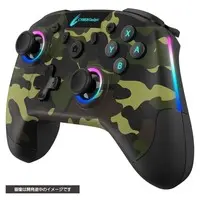 Nintendo Switch - Video Game Accessories - Game Controller (ゲーミングコントローラー HG 無線タイプ カモフラージュグリーン)